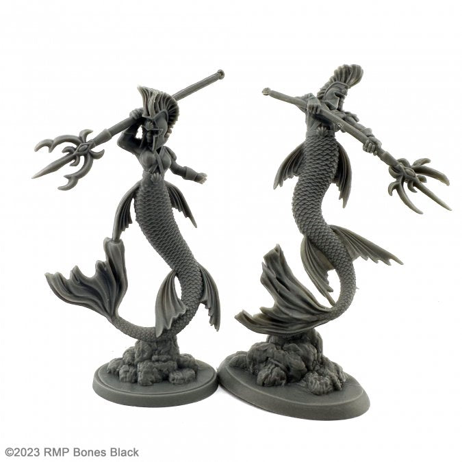 Bones Black: 20611 Merfolk Royal Guards (2) | GrognardGamesBatavia