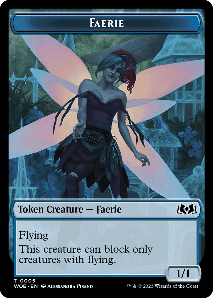 Faerie // Food (0010) Double-Sided Token [Wilds of Eldraine Tokens] | GrognardGamesBatavia