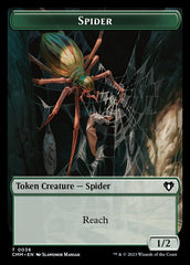 Treasure // Spider Double-Sided Token [Commander Masters Tokens] | GrognardGamesBatavia