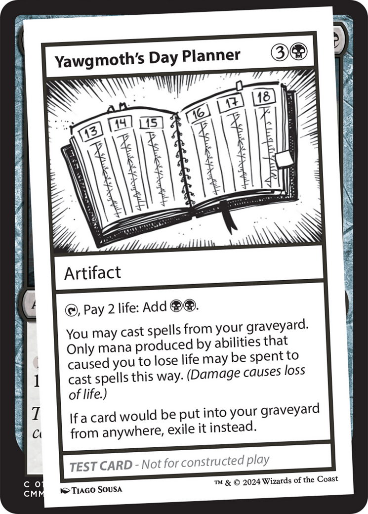 Yawgmoth's Day Planner [Mystery Booster 2 Playtest Cards] | GrognardGamesBatavia