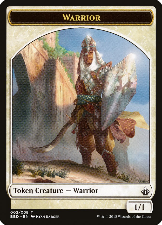 Warrior Token [Battlebond Tokens] | GrognardGamesBatavia