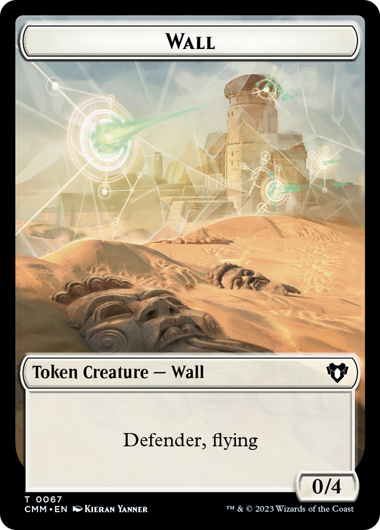 Wall // Kor Ally Double-Sided Token [Commander Masters Tokens] | GrognardGamesBatavia