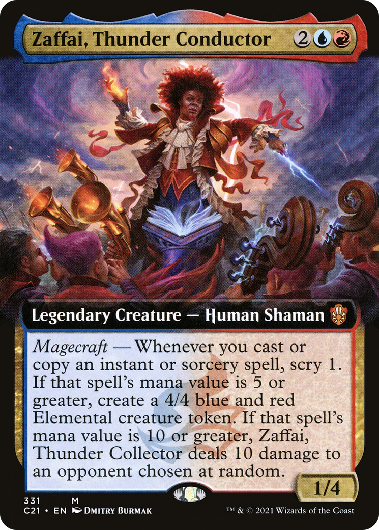 Zaffai, Thunder Conductor (Extended Art) [Commander 2021] | GrognardGamesBatavia