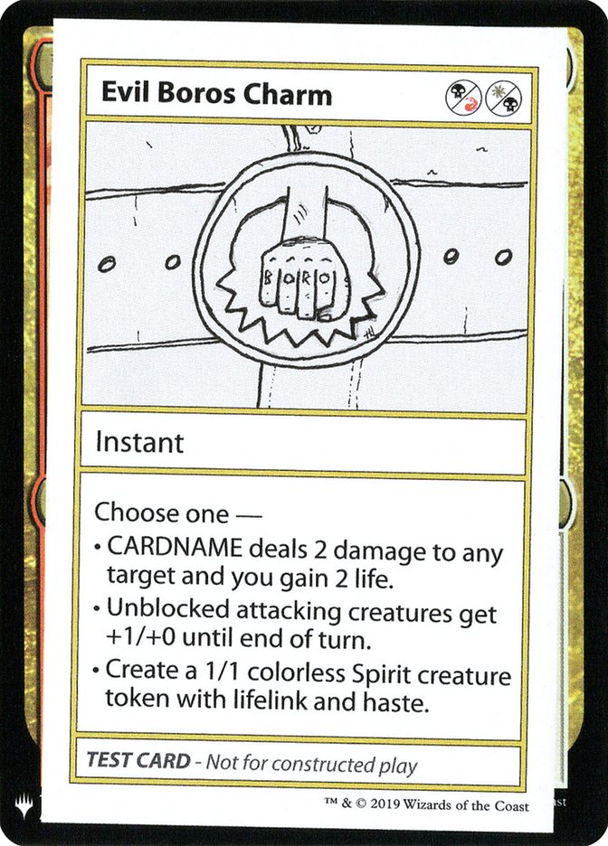 Evil Boros Charm [Mystery Booster Playtest Cards] | GrognardGamesBatavia