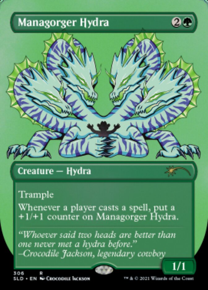 Managorger Hydra (Borderless) (Foil Etched) [Secret Lair Drop Series] | GrognardGamesBatavia