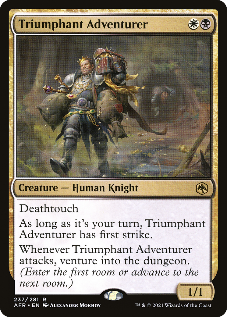 Triumphant Adventurer [Dungeons & Dragons: Adventures in the Forgotten Realms] | GrognardGamesBatavia