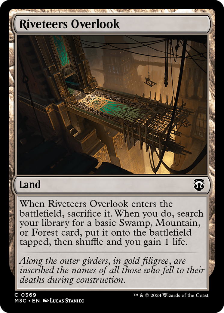 Riveteers Overlook (Ripple Foil) [Modern Horizons 3 Commander] | GrognardGamesBatavia