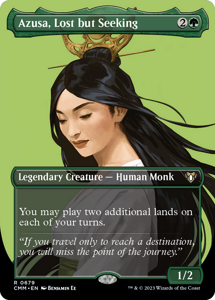 Azusa, Lost but Seeking (Borderless Profile) [Commander Masters] | GrognardGamesBatavia