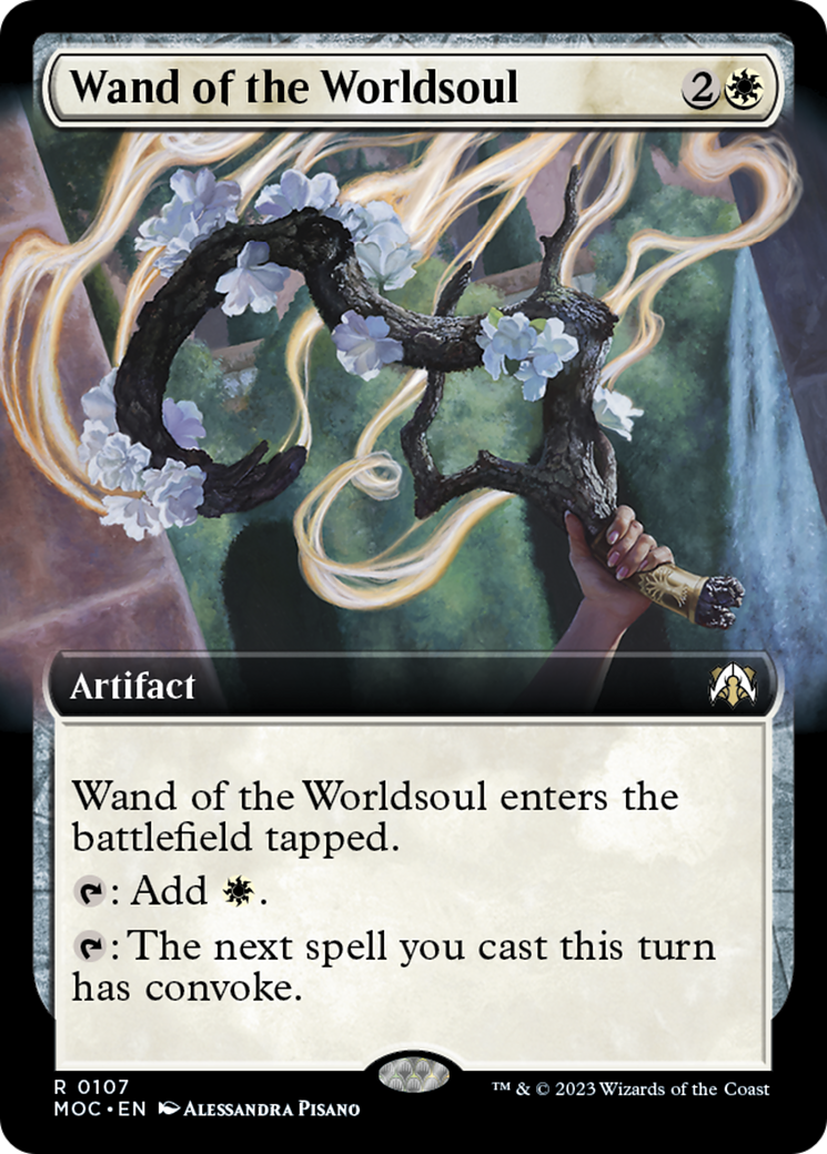 Wand of the Worldsoul (Extended Art) [March of the Machine Commander] | GrognardGamesBatavia