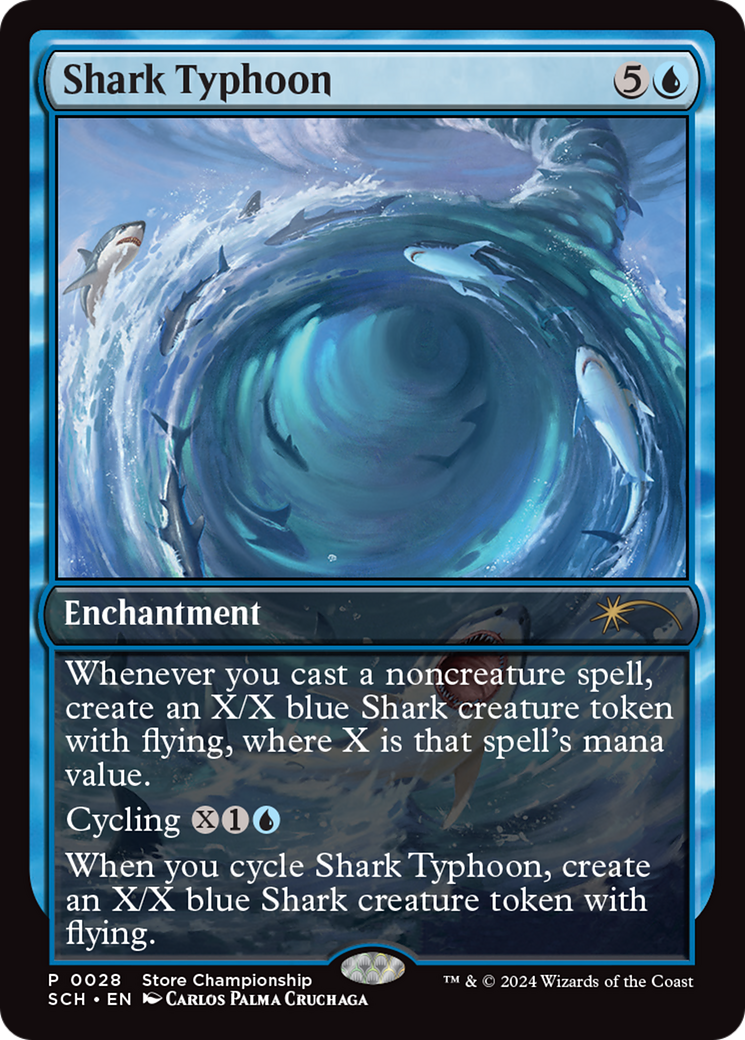 Shark Typhoon (Store Championship) [Bloomburrow Promos] | GrognardGamesBatavia