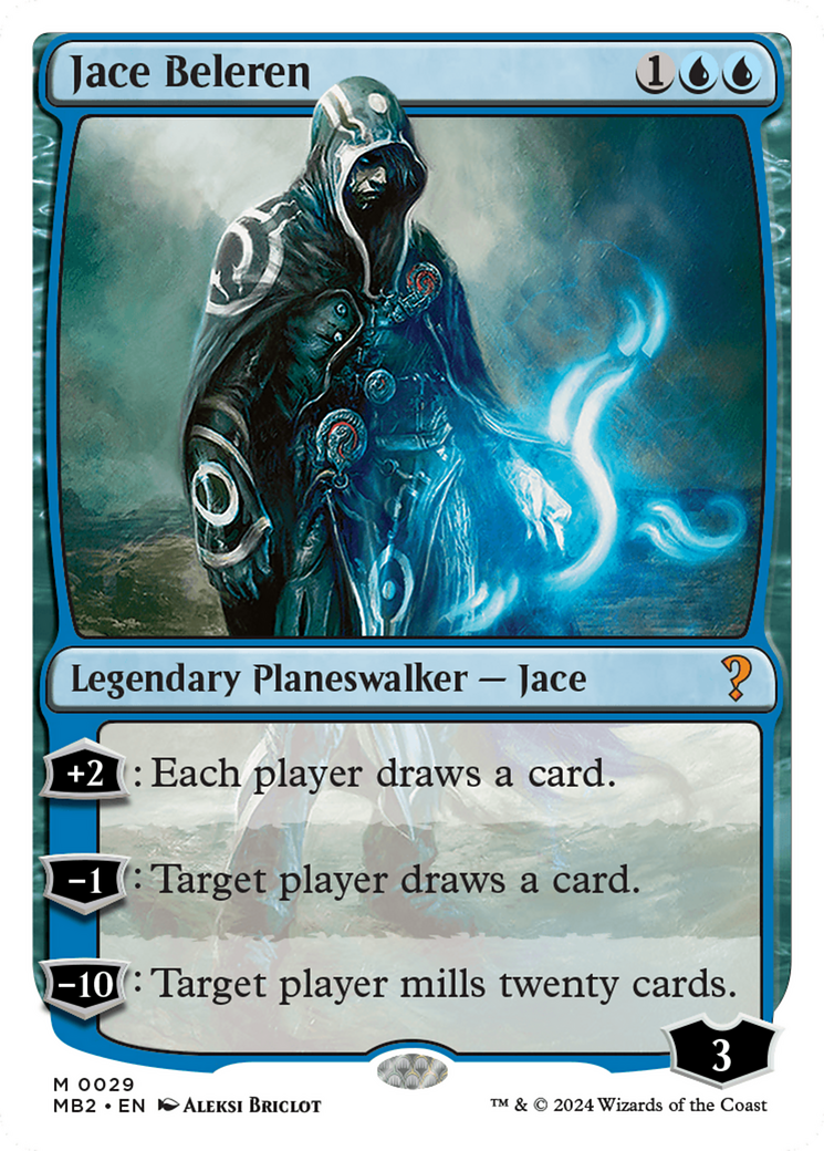 Jace Beleren (White Border) [Mystery Booster 2] | GrognardGamesBatavia