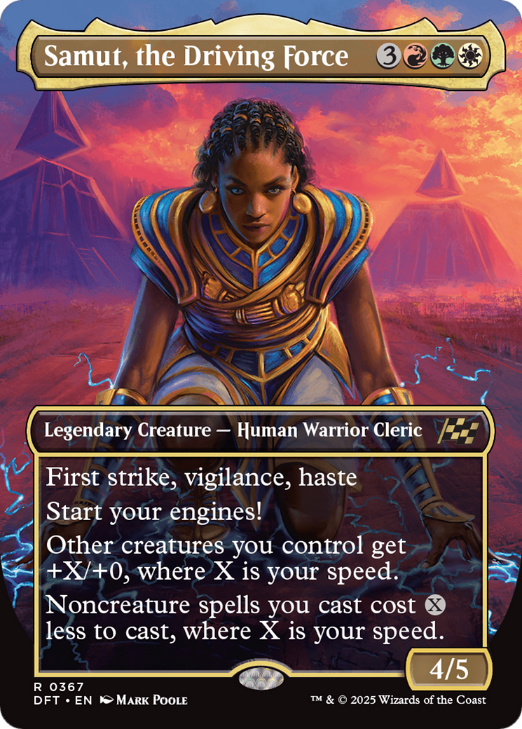Samut, the Driving Force (Borderless) [Aetherdrift] | GrognardGamesBatavia