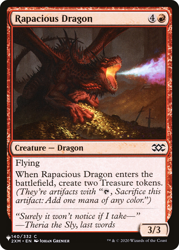 Rapacious Dragon [The List Reprints] | GrognardGamesBatavia