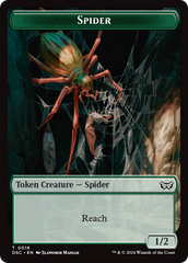 Insect (0012) // Spider Double-Sided Token [Duskmourn: House of Horror Commander Tokens] | GrognardGamesBatavia