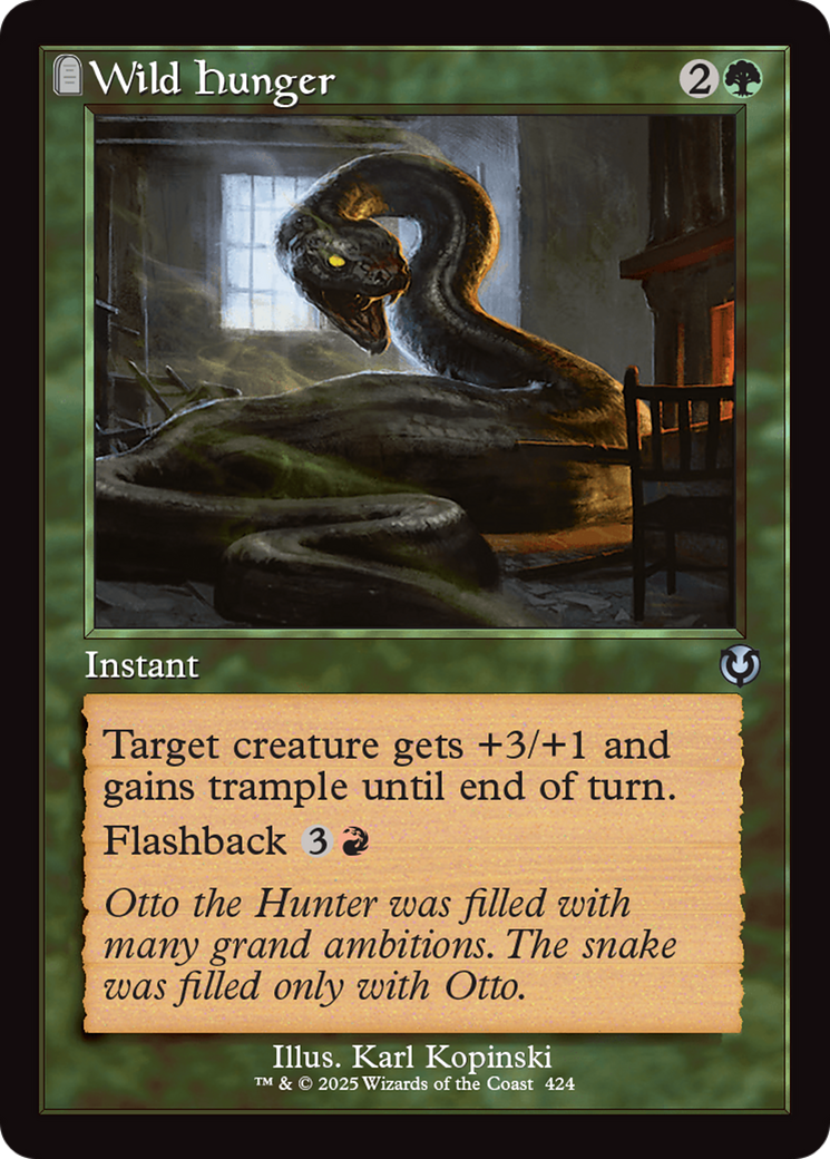 Wild Hunger (Retro Frame) [Innistrad Remastered] | GrognardGamesBatavia