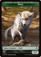 Wolf (0009) // Wolf (0018) Double-Sided Token [Innistrad Remastered Tokens] | GrognardGamesBatavia