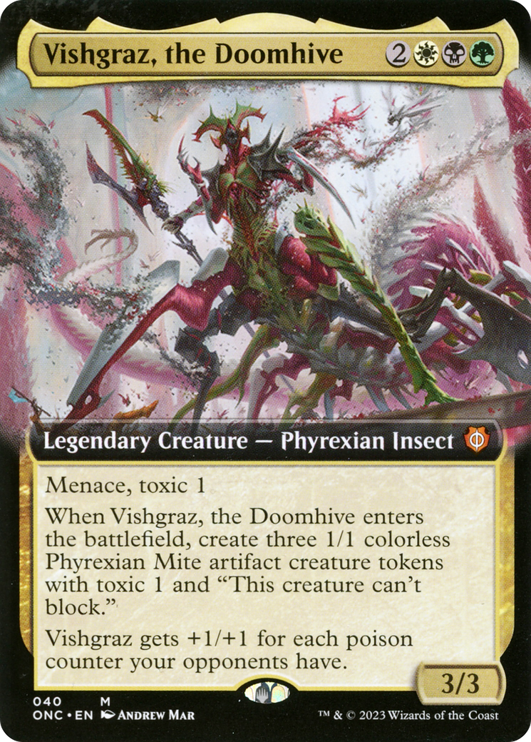 Vishgraz, the Doomhive (Extended Art) [Phyrexia: All Will Be One Commander] | GrognardGamesBatavia