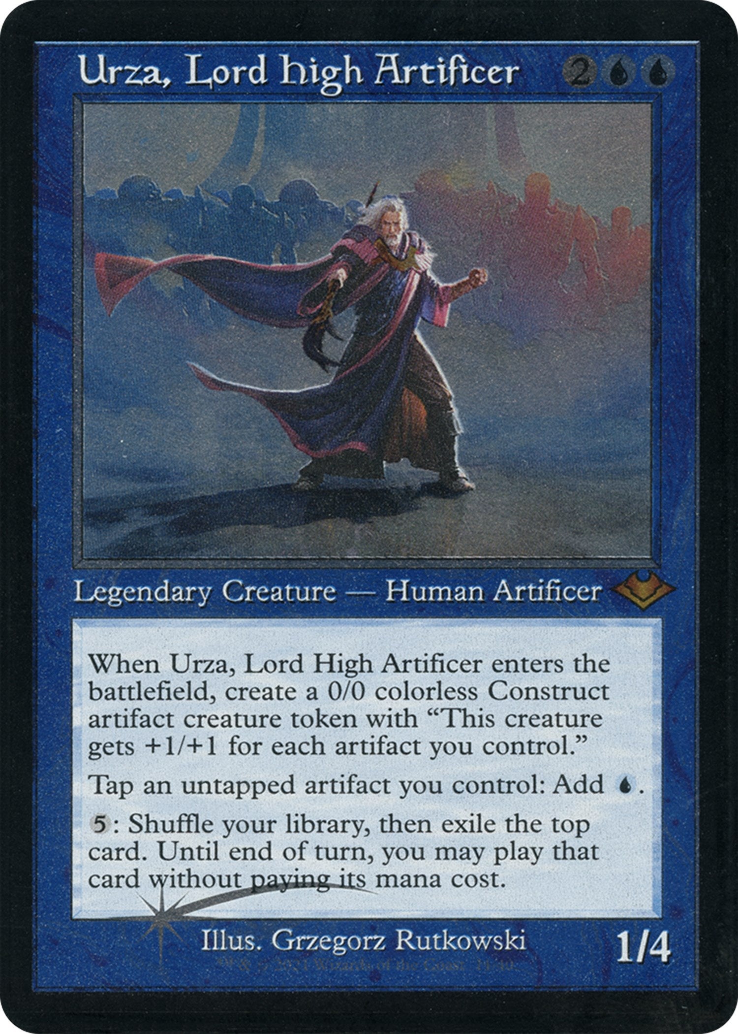 Urza, Lord High Artificer (Retro Foil Etched) [Modern Horizons] | GrognardGamesBatavia