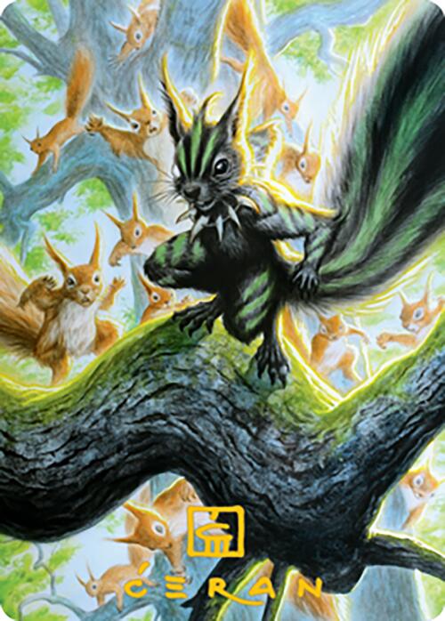 Chatterfang, Squirrel General Art Card (67) (Gold-Stamped Signature) [Modern Horizons 2 Art Series] | GrognardGamesBatavia