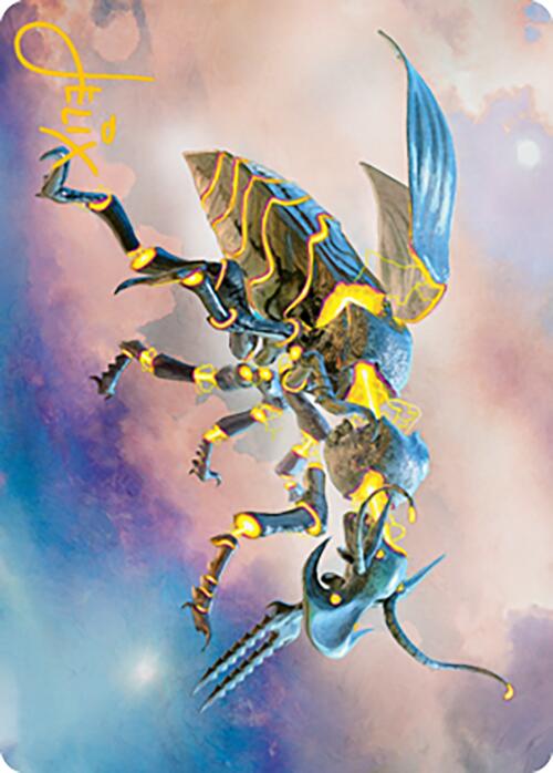 Zabaz, the Glimmerwasp Art Card (Gold-Stamped Signature) [Modern Horizons 2 Art Series] | GrognardGamesBatavia