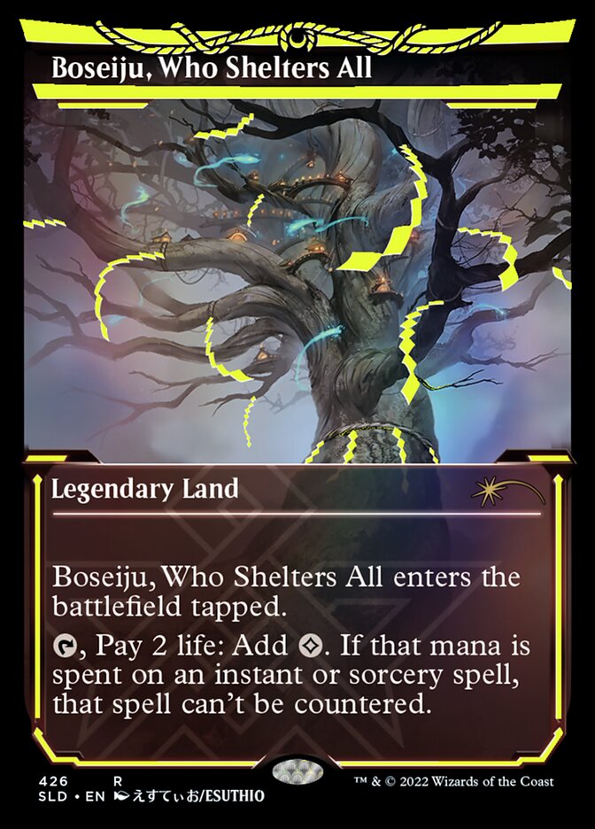 Boseiju, Who Shelters All (Neon Ink Yellow) [Secret Lair Drop Series] | GrognardGamesBatavia