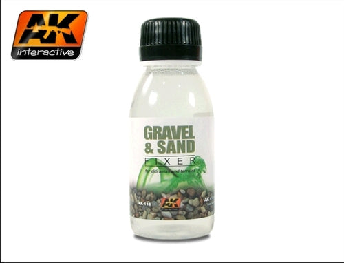 AK Interactive 118 Gravel and Sand Fixer 100 mL | GrognardGamesBatavia