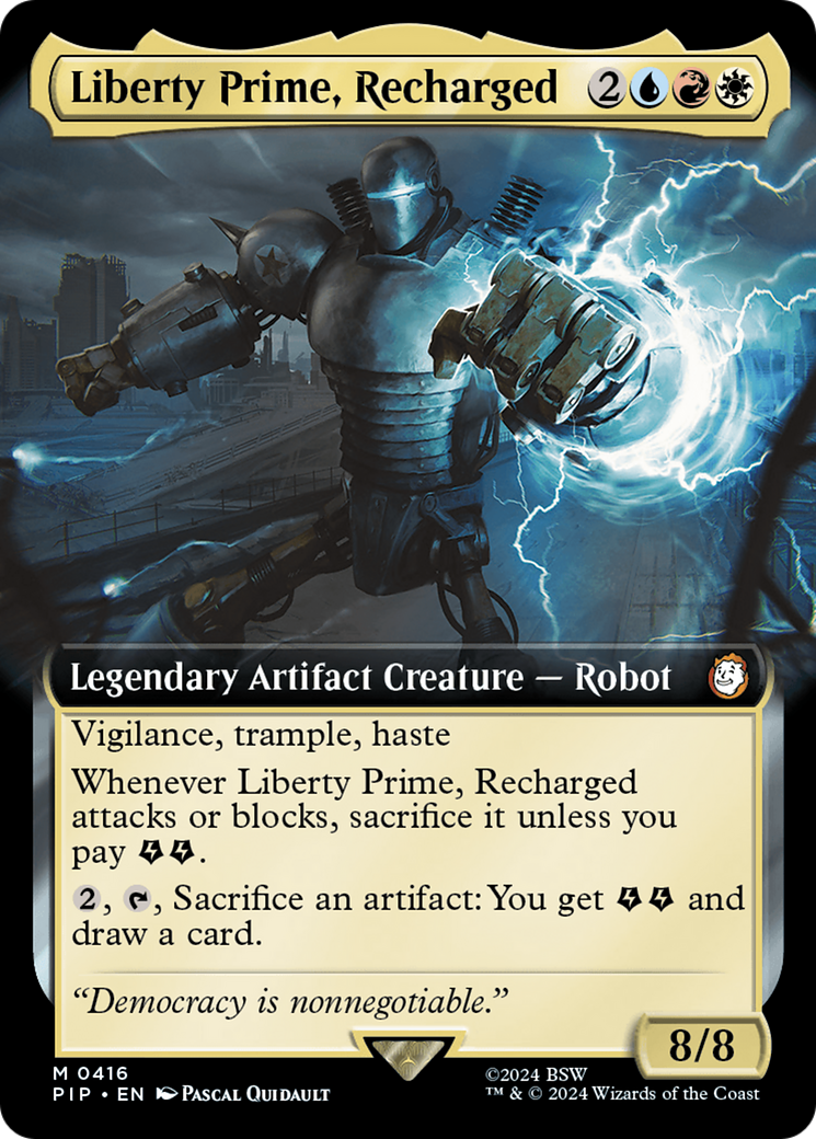 Liberty Prime, Recharged (Extended Art) [Fallout] | GrognardGamesBatavia