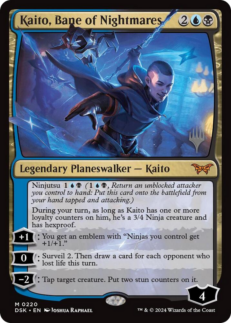 Kaito, Bane of Nightmares (Promo Pack) [Duskmourn: House of Horror Promos] | GrognardGamesBatavia