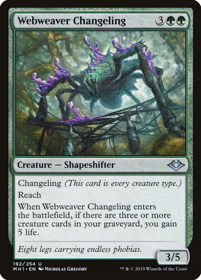 Webweaver Changeling [Modern Horizons] | GrognardGamesBatavia