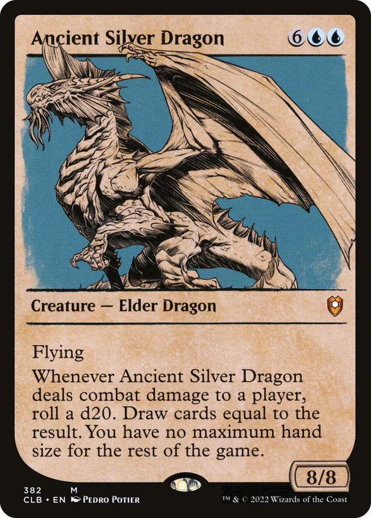 Ancient Silver Dragon (Showcase) [Commander Legends: Battle for Baldur's Gate] | GrognardGamesBatavia