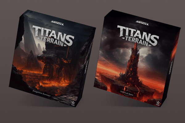 Titans Terrain: Forgotten Furnace Core and Infernal Spire Expansion Combo | GrognardGamesBatavia