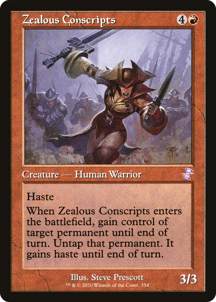 Zealous Conscripts (Timeshifted) [Time Spiral Remastered] | GrognardGamesBatavia