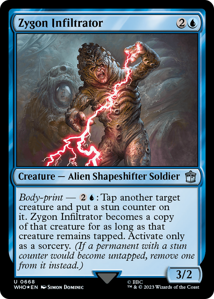 Zygon Infiltrator (Surge Foil) [Doctor Who] | GrognardGamesBatavia