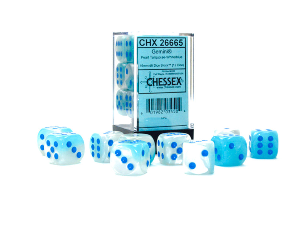 CHX26665 Gemini: Turquoise-White/Blue Luminary | GrognardGamesBatavia