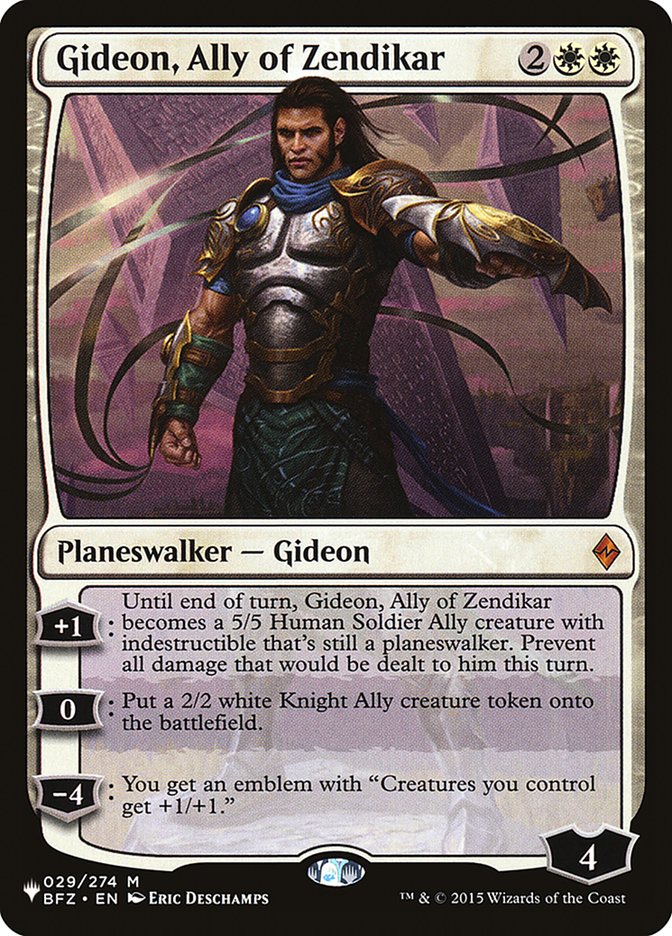 Gideon, Ally of Zendikar [The List] | GrognardGamesBatavia