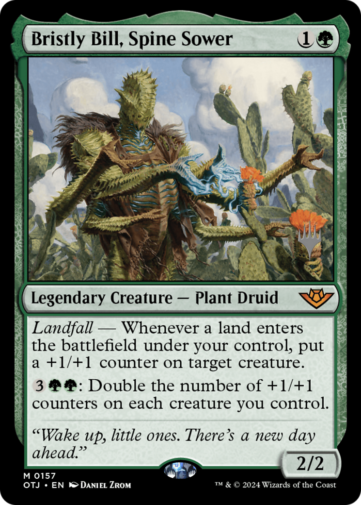 Bristly Bill, Spine Sower (Promo Pack) [Outlaws of Thunder Junction Promos] | GrognardGamesBatavia
