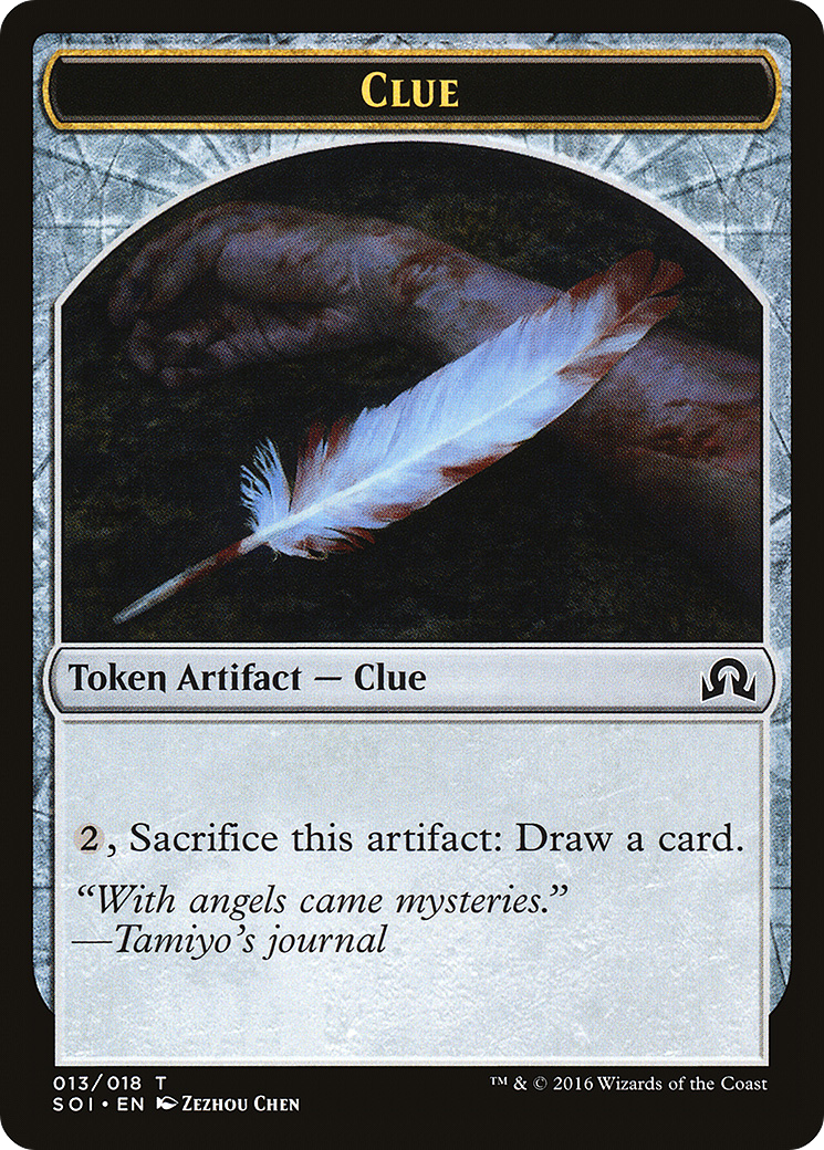 Clue Token (013/018) [Shadows over Innistrad Tokens] | GrognardGamesBatavia