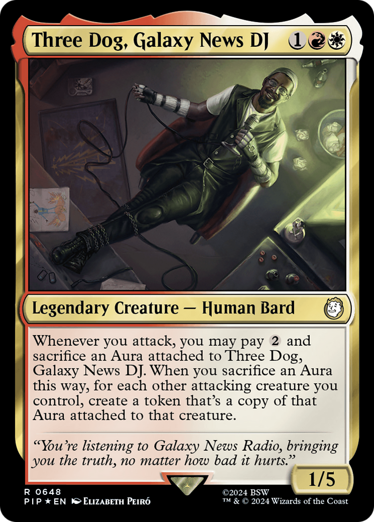 Three Dog, Galaxy News DJ (Surge Foil) [Fallout] | GrognardGamesBatavia