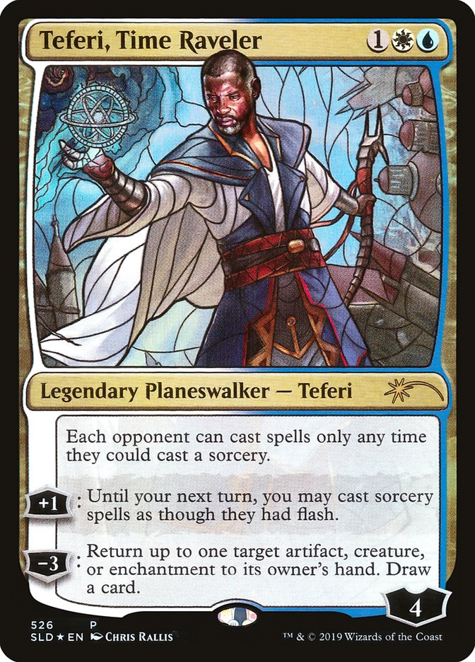 Teferi, Time Raveler (Stained Glass) [Secret Lair Drop Promos] | GrognardGamesBatavia