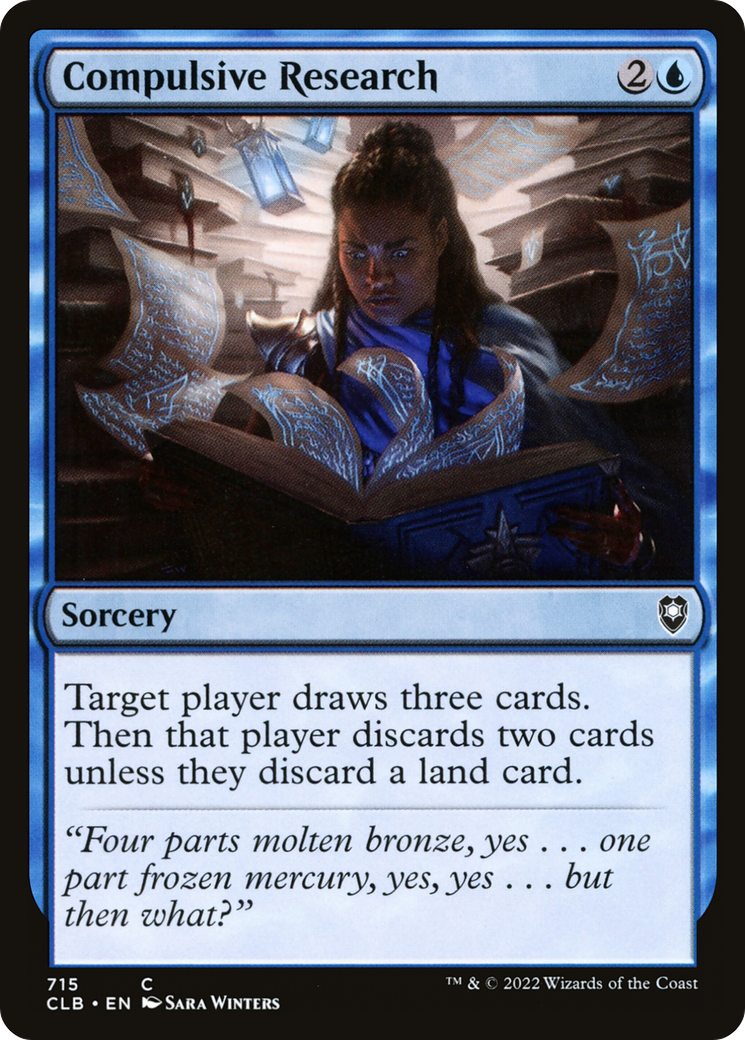 Compulsive Research [Commander Legends: Battle for Baldur's Gate] | GrognardGamesBatavia