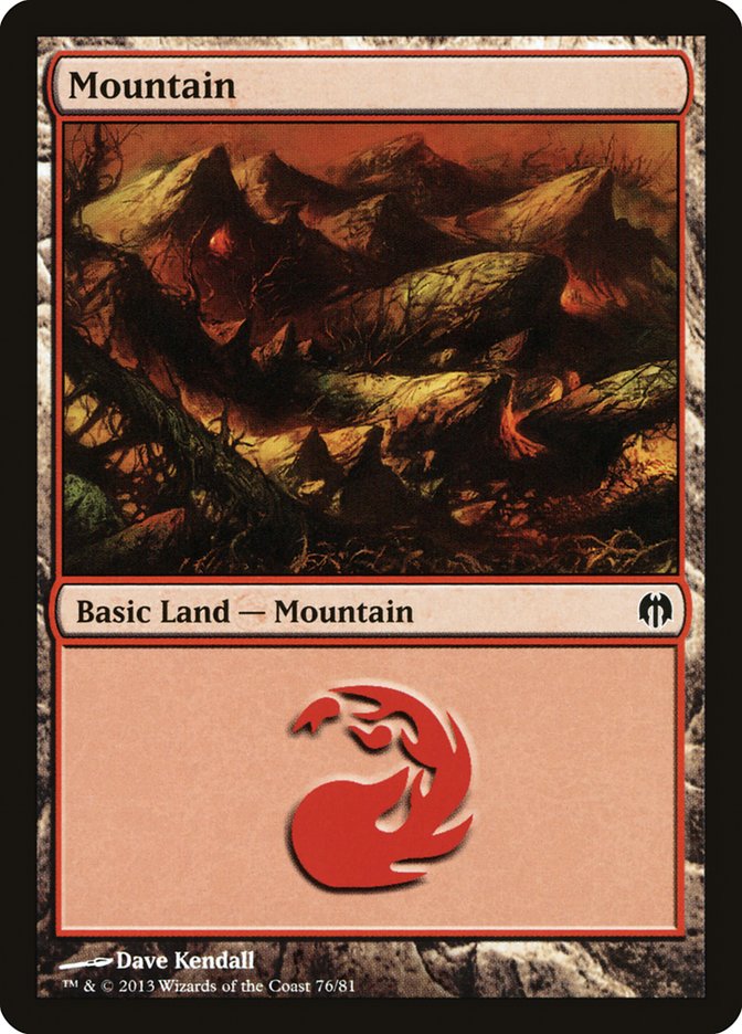 Mountain (76) [Duel Decks: Heroes vs. Monsters] | GrognardGamesBatavia