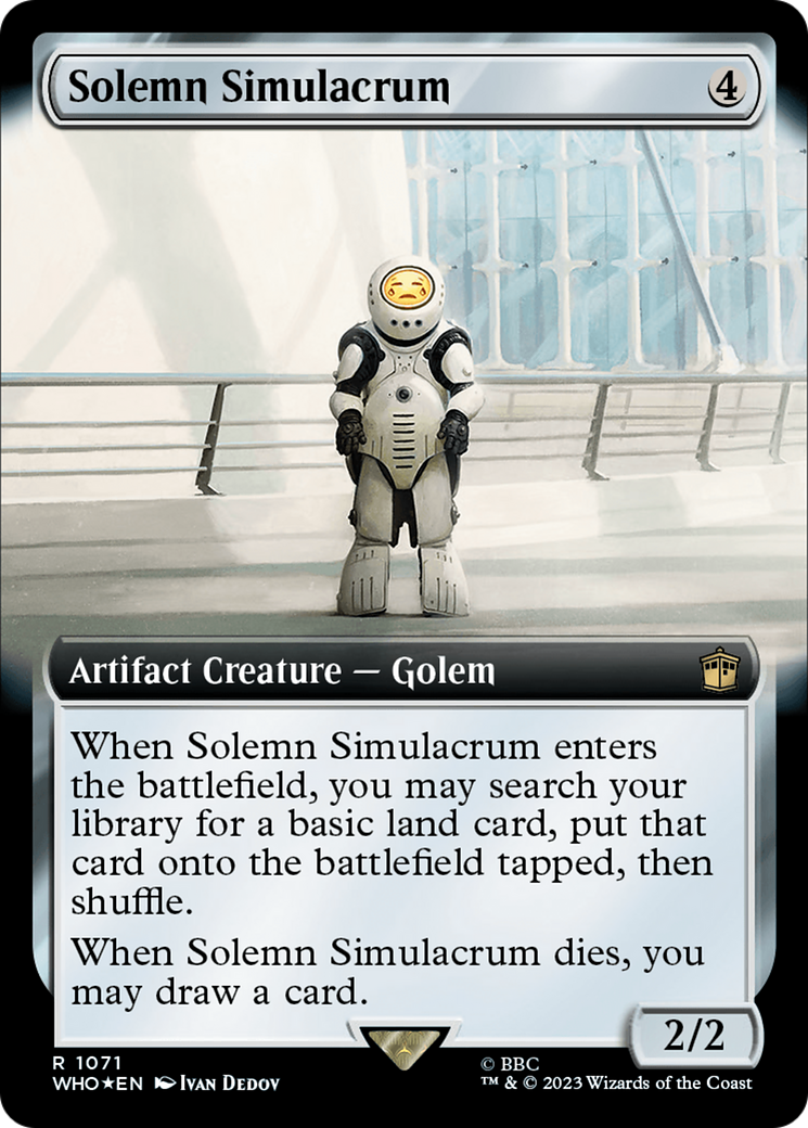 Solemn Simulacrum (Extended Art) (Surge Foil) [Doctor Who] | GrognardGamesBatavia