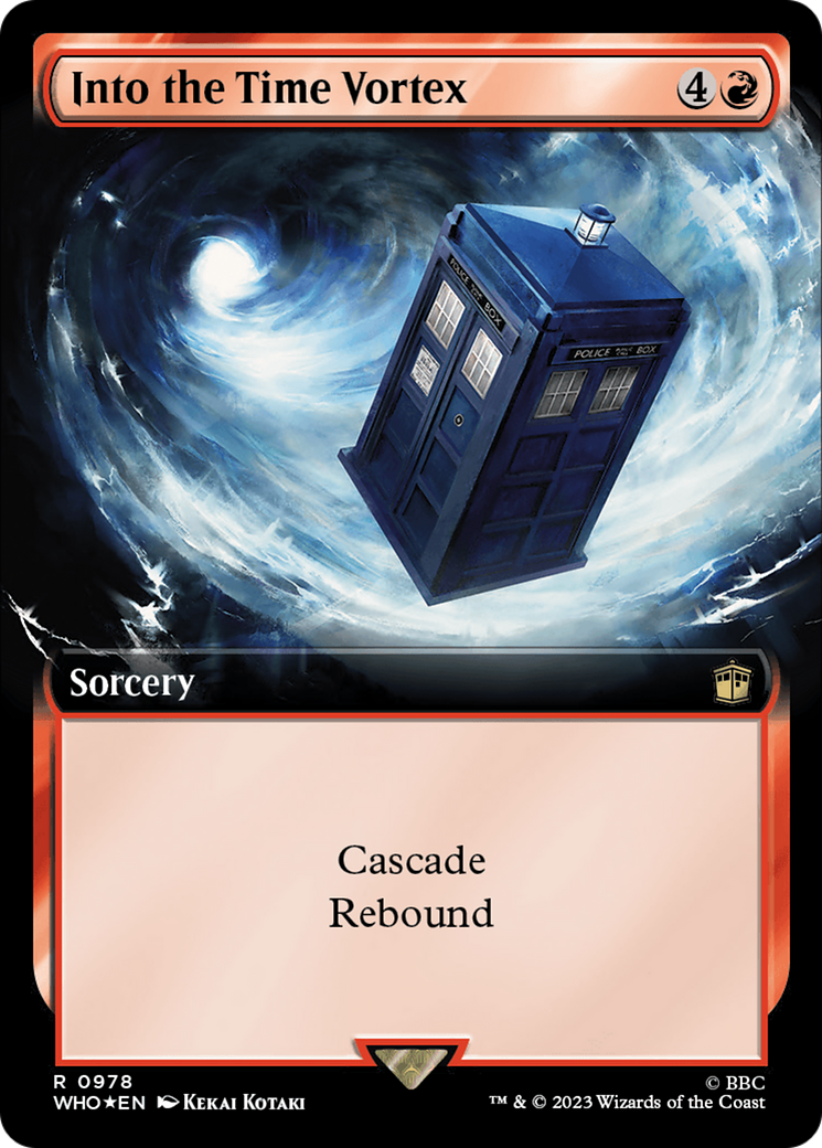 Into the Time Vortex (Extended Art) (Surge Foil) [Doctor Who] | GrognardGamesBatavia