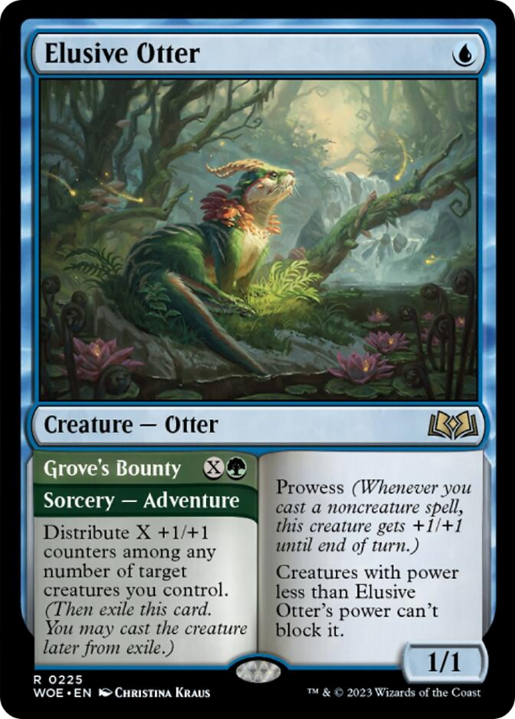 Elusive Otter // Grove's Bounty [Wilds of Eldraine] | GrognardGamesBatavia