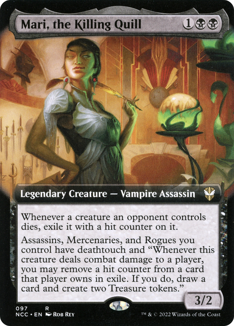 Mari, the Killing Quill (Extended Art) [Streets of New Capenna Commander] | GrognardGamesBatavia