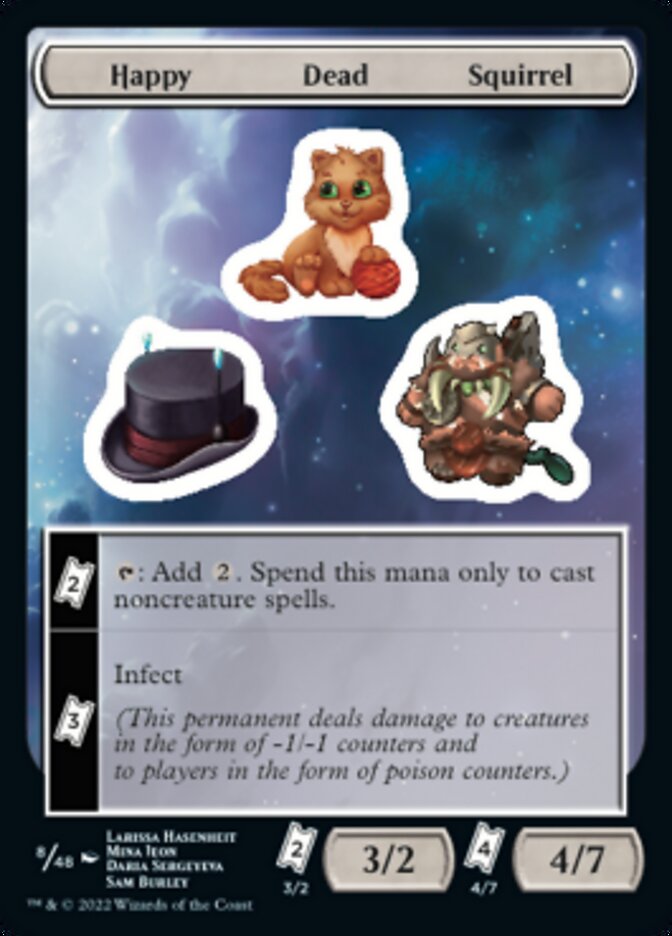 Happy Dead Squirrel [Unfinity Stickers] | GrognardGamesBatavia