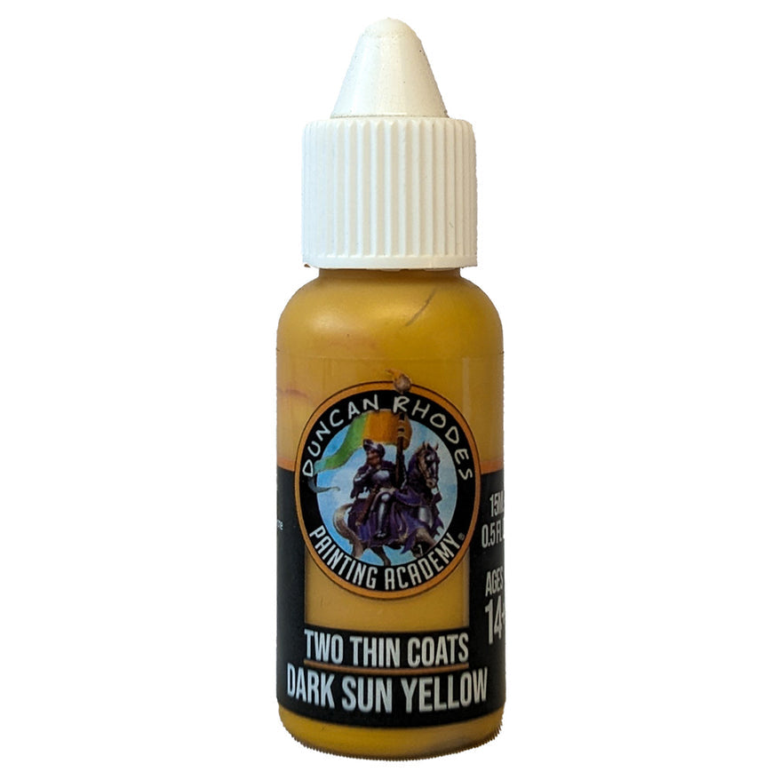 Two Thin Coats - 10004 Dark Sun Yellow (15ml) | GrognardGamesBatavia