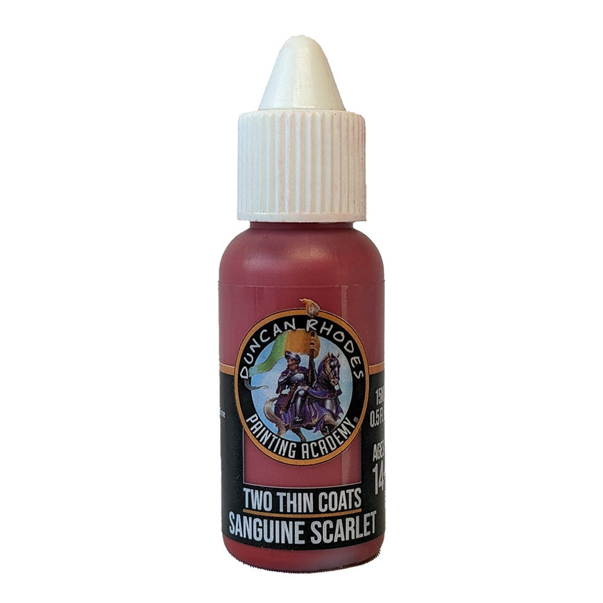 Two Thin Coats - 10002 Sanguine Scarlet (15ml) | GrognardGamesBatavia