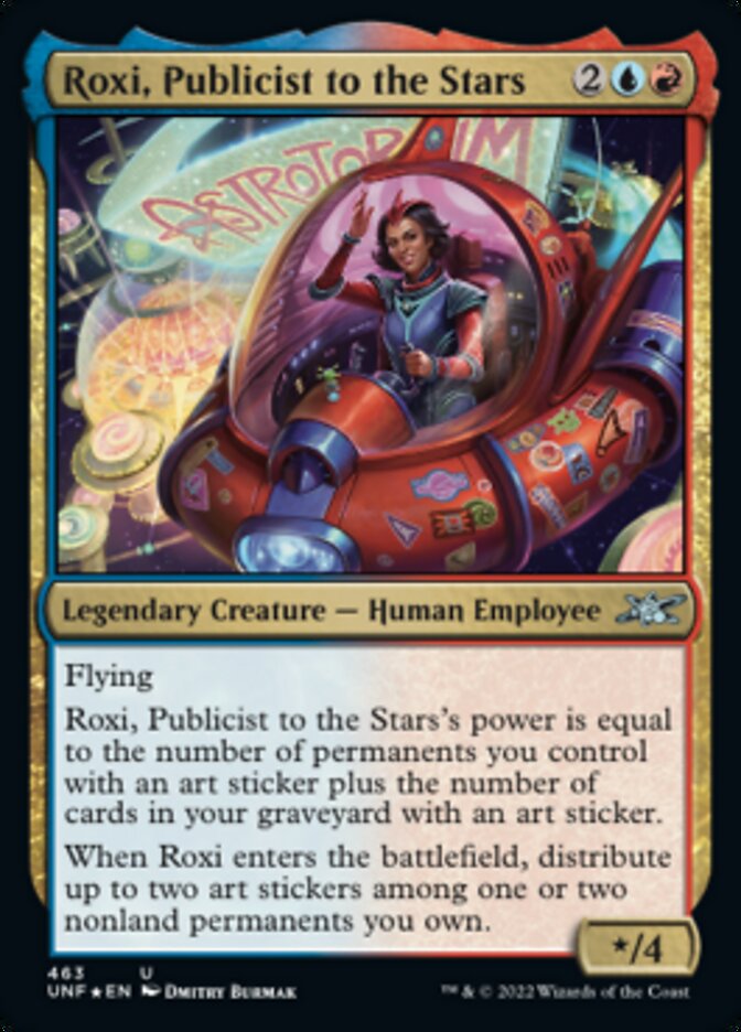 Roxi, Publicist to the Stars (Galaxy Foil) [Unfinity] | GrognardGamesBatavia