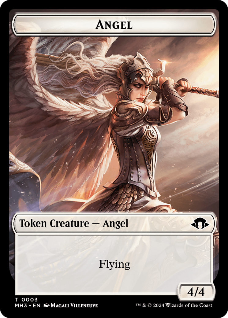 Servo // Angel Double-Sided Token [Modern Horizons 3 Tokens] | GrognardGamesBatavia